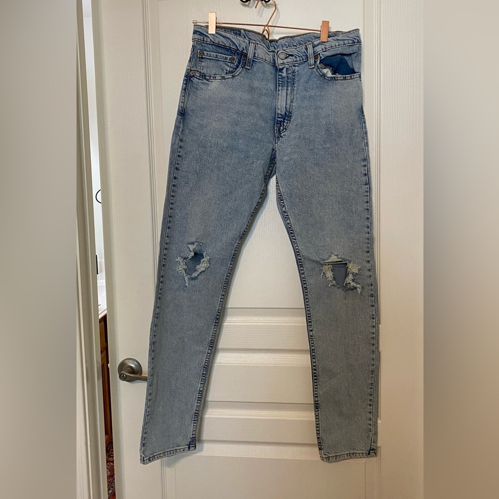 Mens Levi 512 Slim Taper Jeans, 33x34